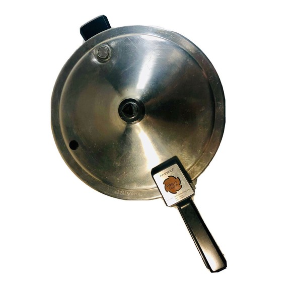 Vintage Presto Aluminum Pressure Cooker Model 0125004 6 Quarts w/jiggler - Picture 5 of 6